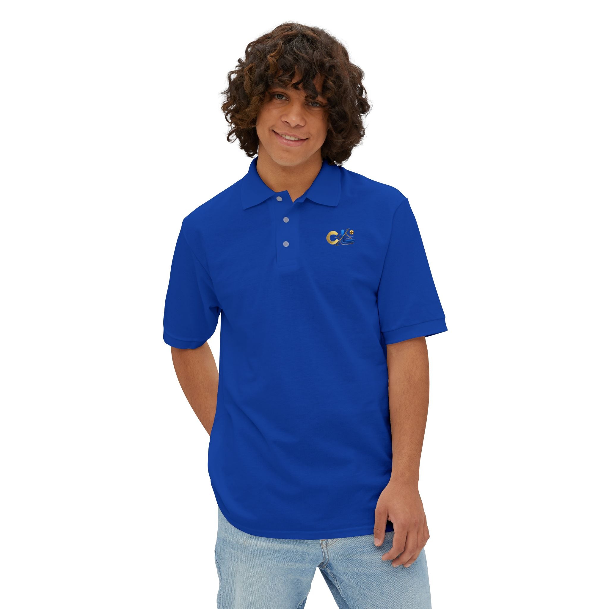 LongView Compute Piqué Polo – Embroidered C·L Golf Polo