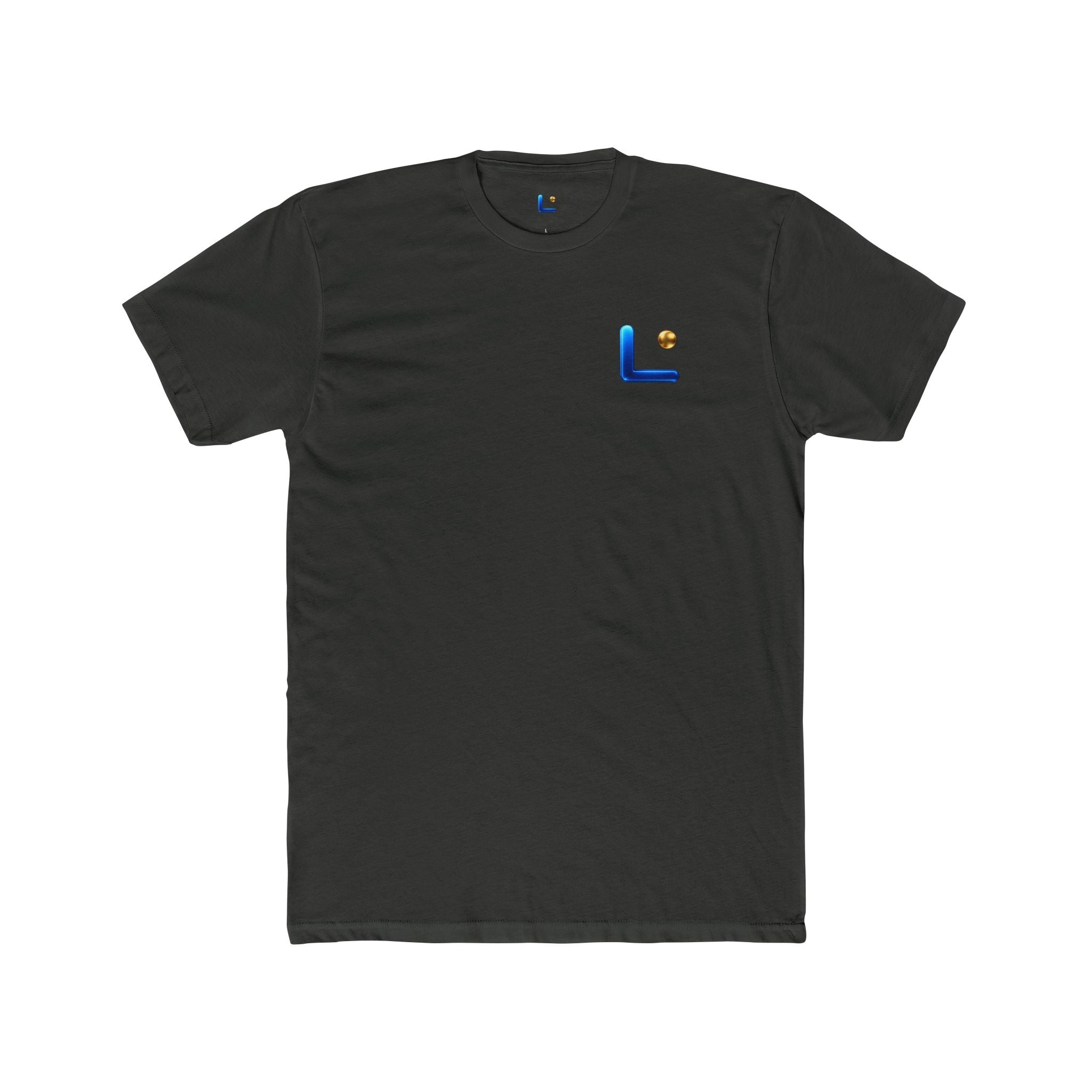 LongView Compute Logo Tee – Blue & Gold 'L' Crew Shirt