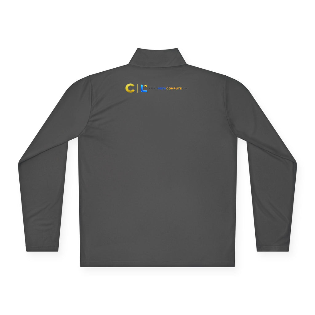 LongView Compute Quarter-Zip Pullover – Minimal Logo Athletic Top