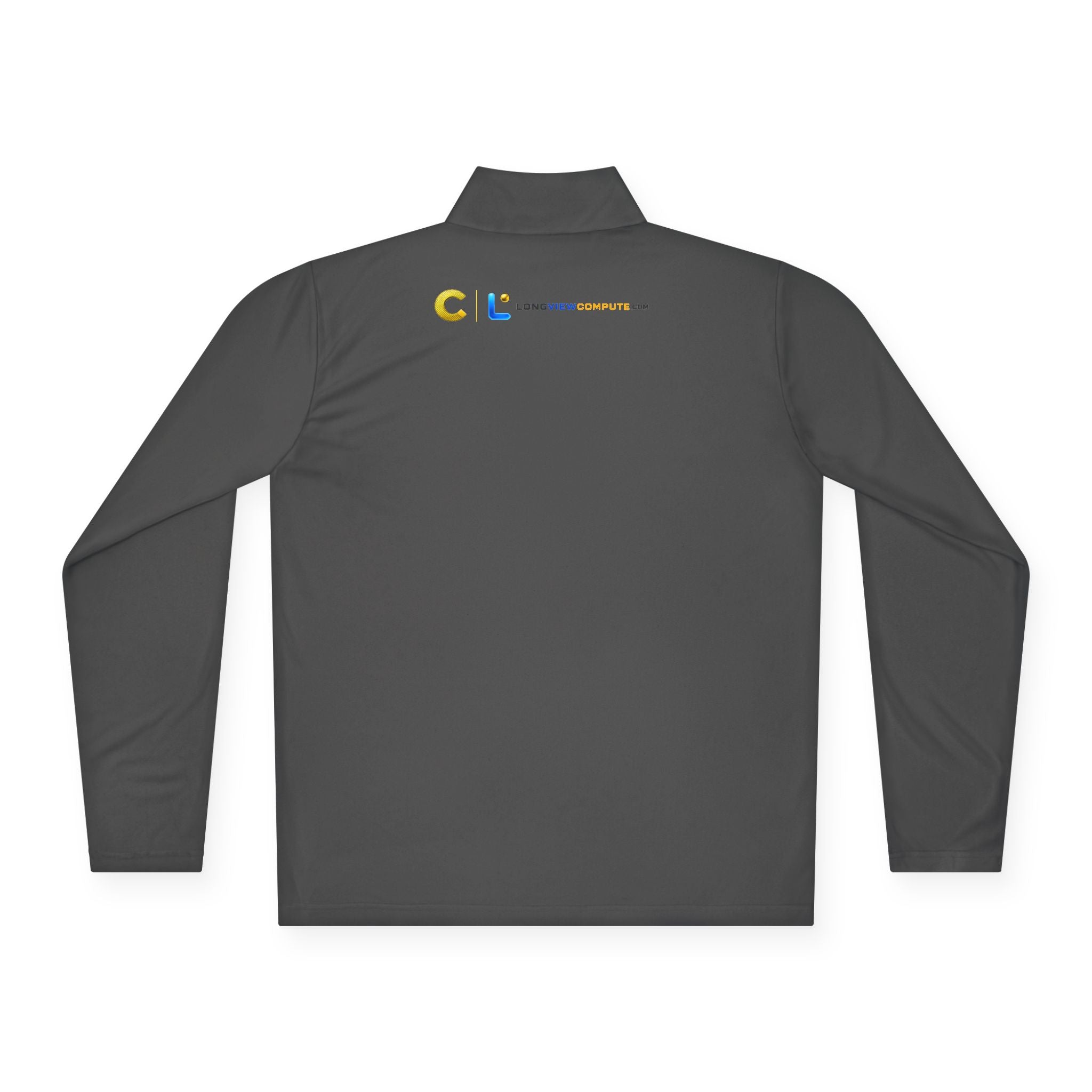 LongView Compute Quarter-Zip Pullover – Minimal Logo Athletic Top