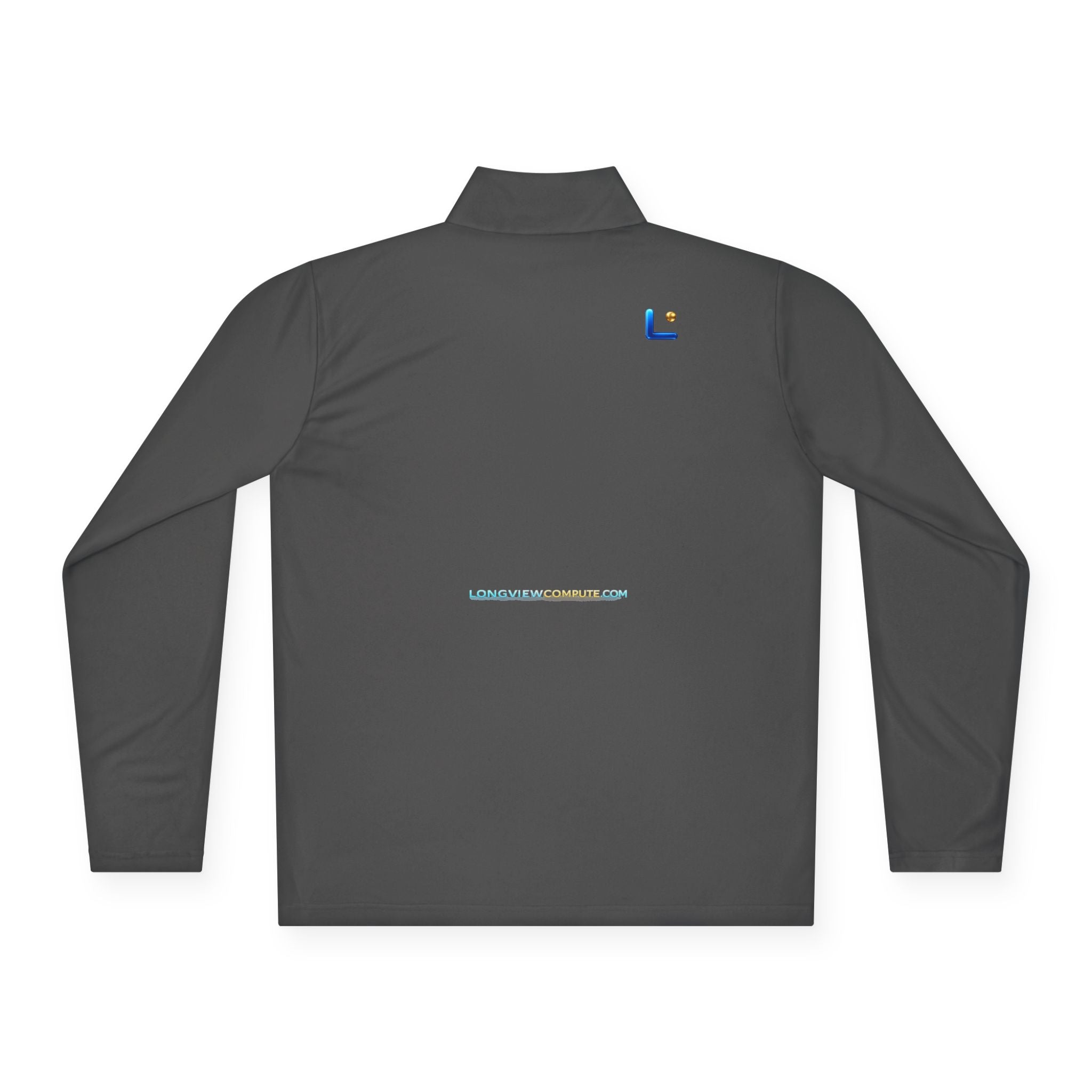 Embroidered 'C' Quarter-Zip Pullover — Minimal Logo Casual Pullover