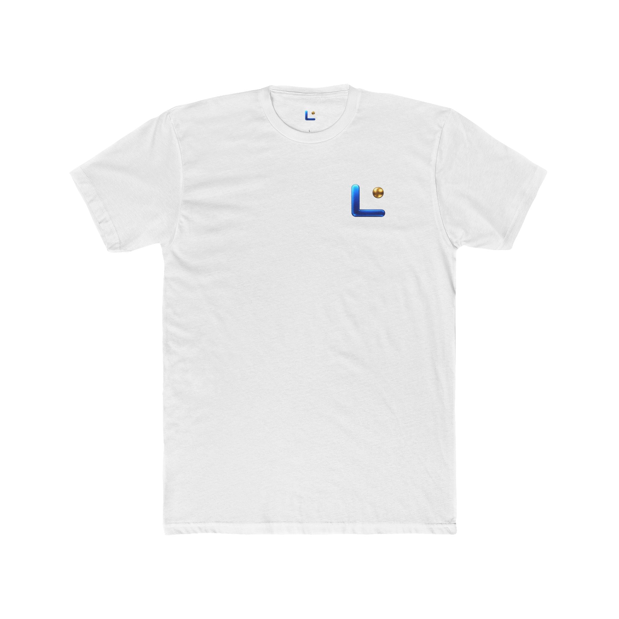 LongView Compute Logo Tee – Blue & Gold 'L' Crew Shirt