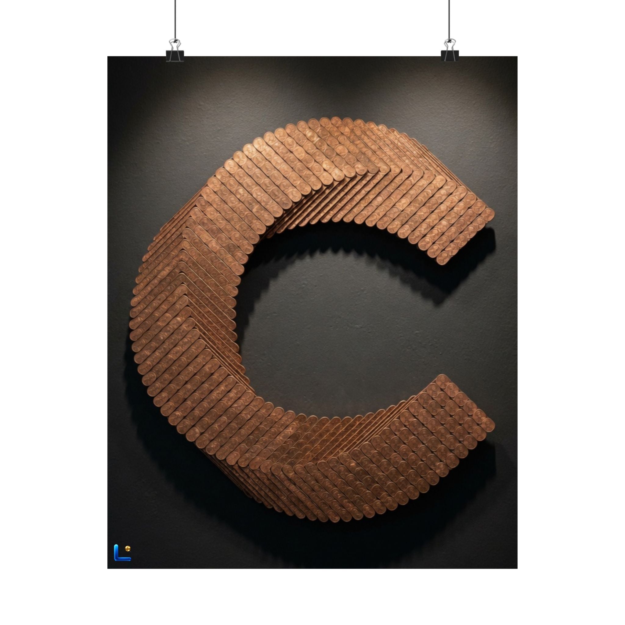 Canton Coin 'C' Poster – Matte Wall Art