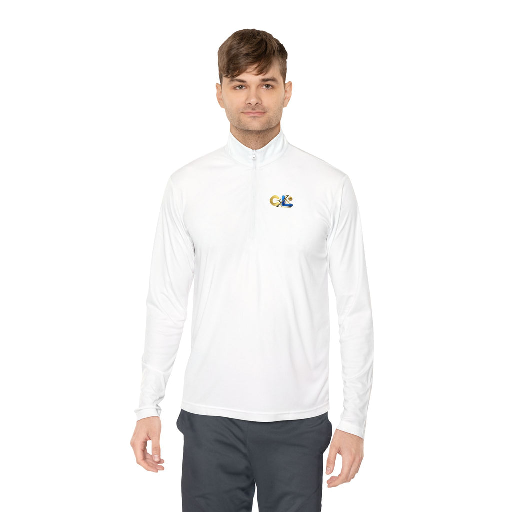 LongView Compute Quarter-Zip Pullover – Minimal Logo Athletic Top