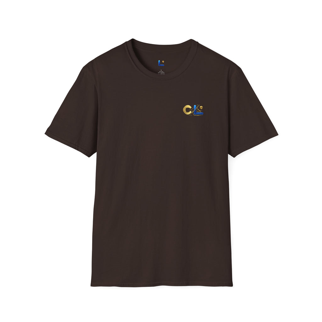 LongView Compute Gold & Blue Logo Tee – Small Chest Emblem