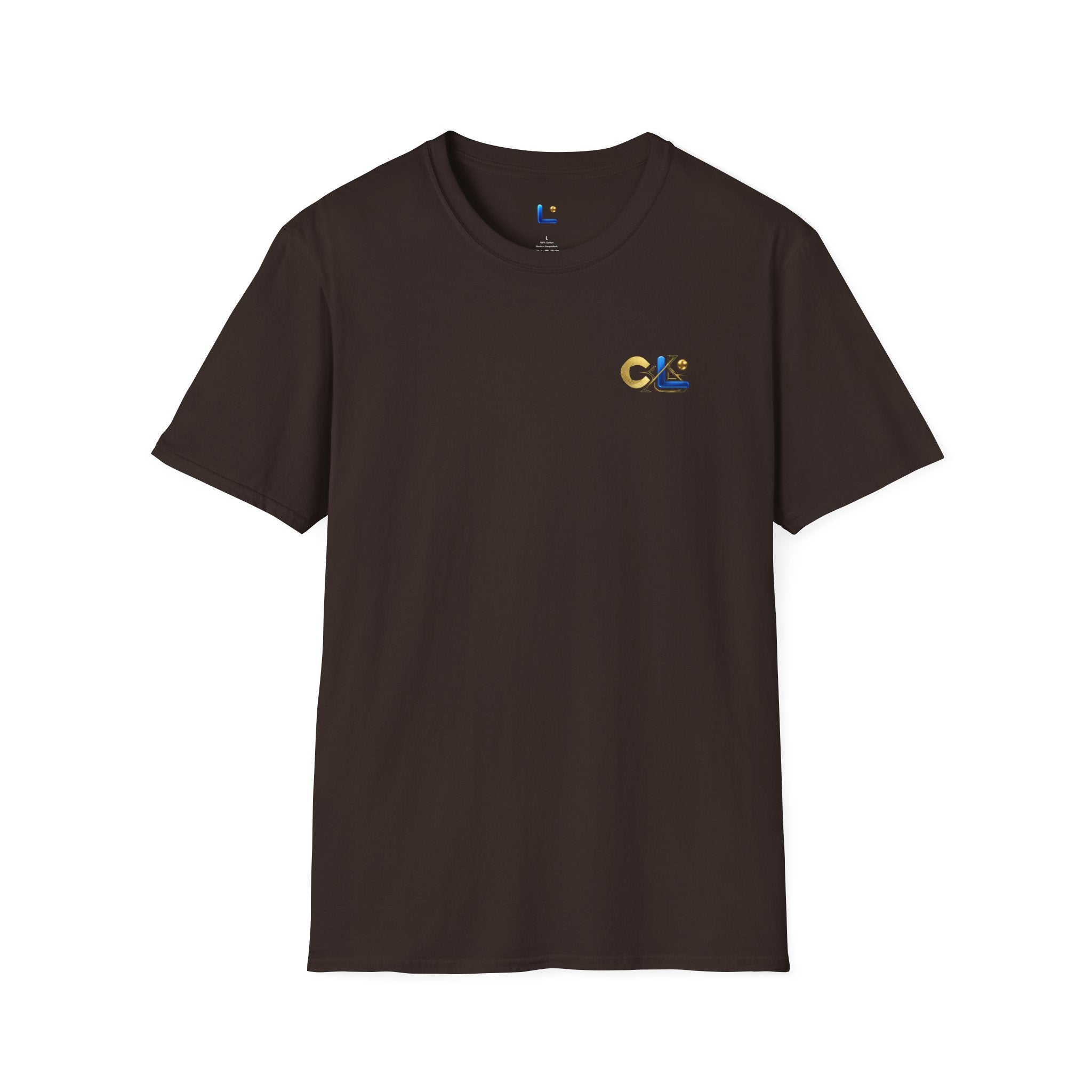 LongView Compute Gold & Blue Logo Tee – Small Chest Emblem