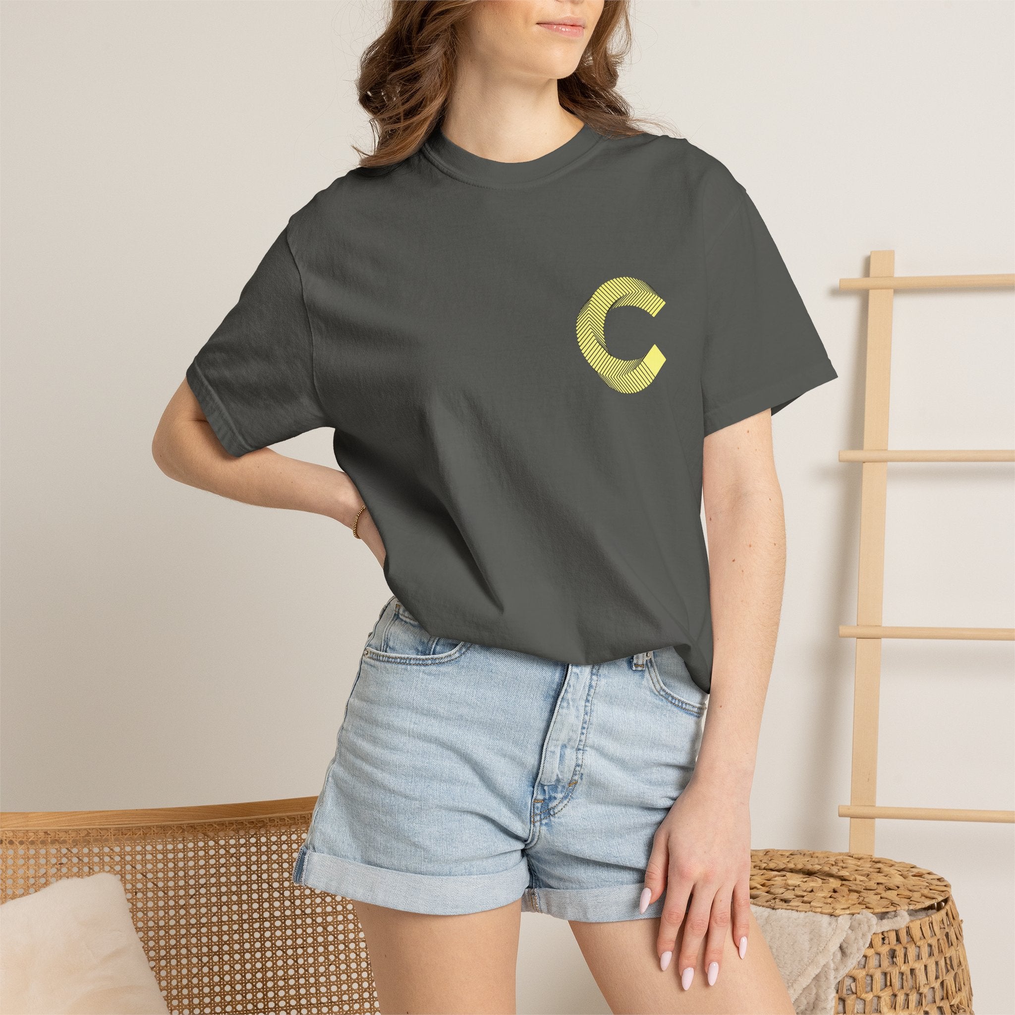 Uncle Canton Chest & Back Tee – Vintage Garment-Dyed T-Shirt