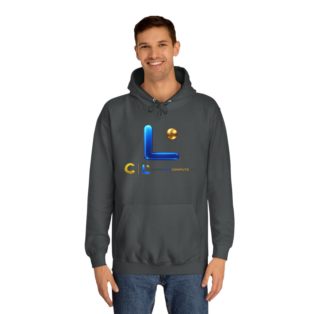 LongView Compute College Hoodie – Blue & Gold Campus Sweatshirt