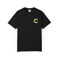 LongView Compute Emblem Tee – Gold & Blue Garment-Dyed Shirt