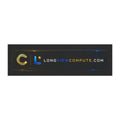 LongViewCompute.com Magnetic Car Sign — Black Logo Car Magnet