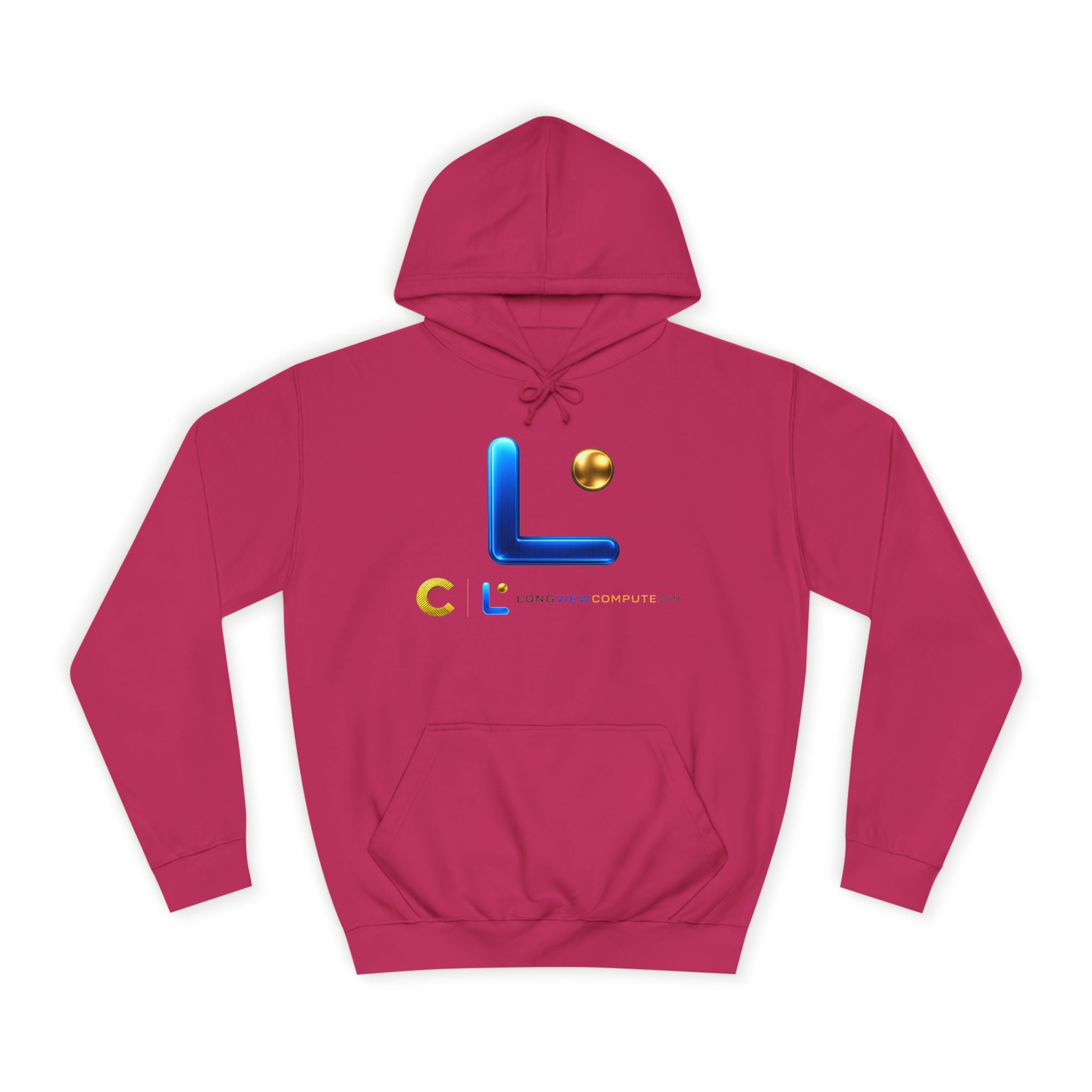 LongView Compute College Hoodie – Blue & Gold Campus Sweatshirt