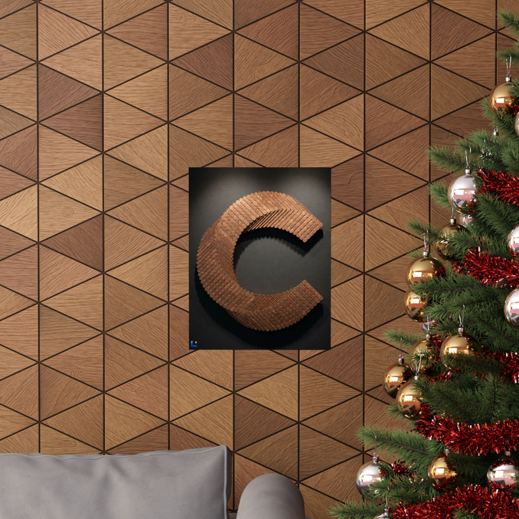 Canton Coin 'C' Poster – Matte Wall Art