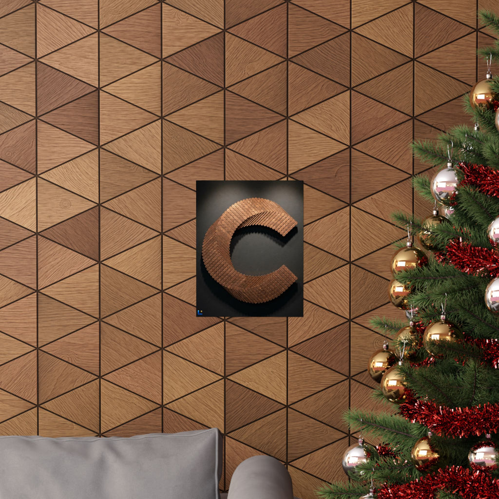 Canton Coin 'C' Poster – Matte Wall Art
