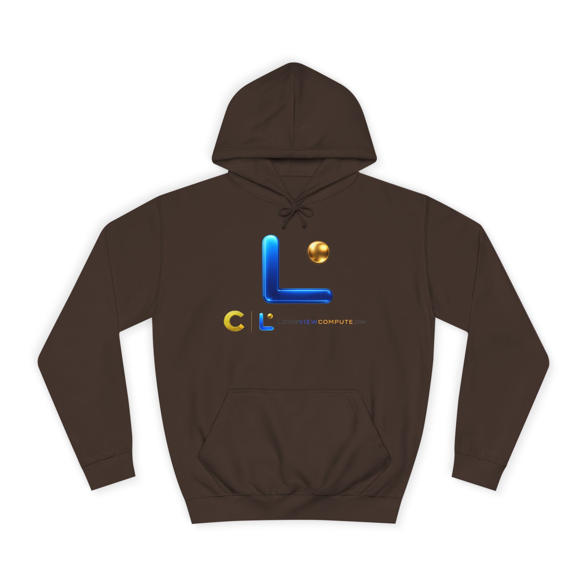 LongView Compute College Hoodie – Blue & Gold Campus Sweatshirt