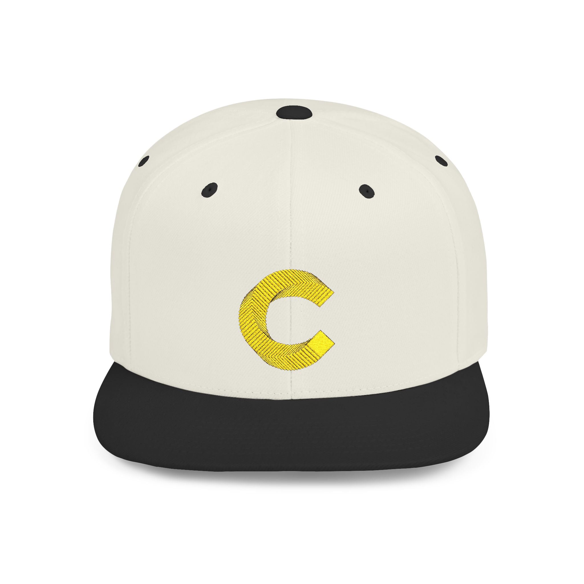 Canton Coin Gold Glitter 'C' Snapback – Flat Bill Cap