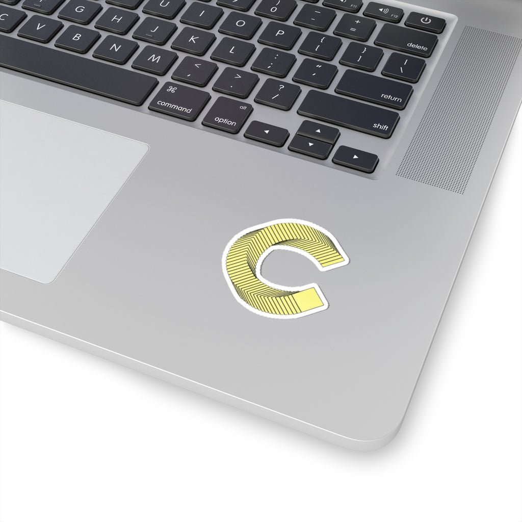 Canton Coin 'C' Sticker – Die-Cut Vinyl Laptop Decal