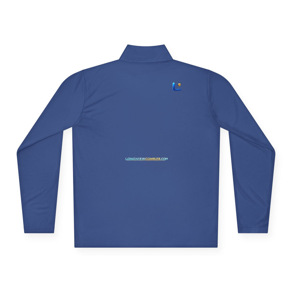 Embroidered 'C' Quarter-Zip Pullover — Minimal Logo Casual Pullover