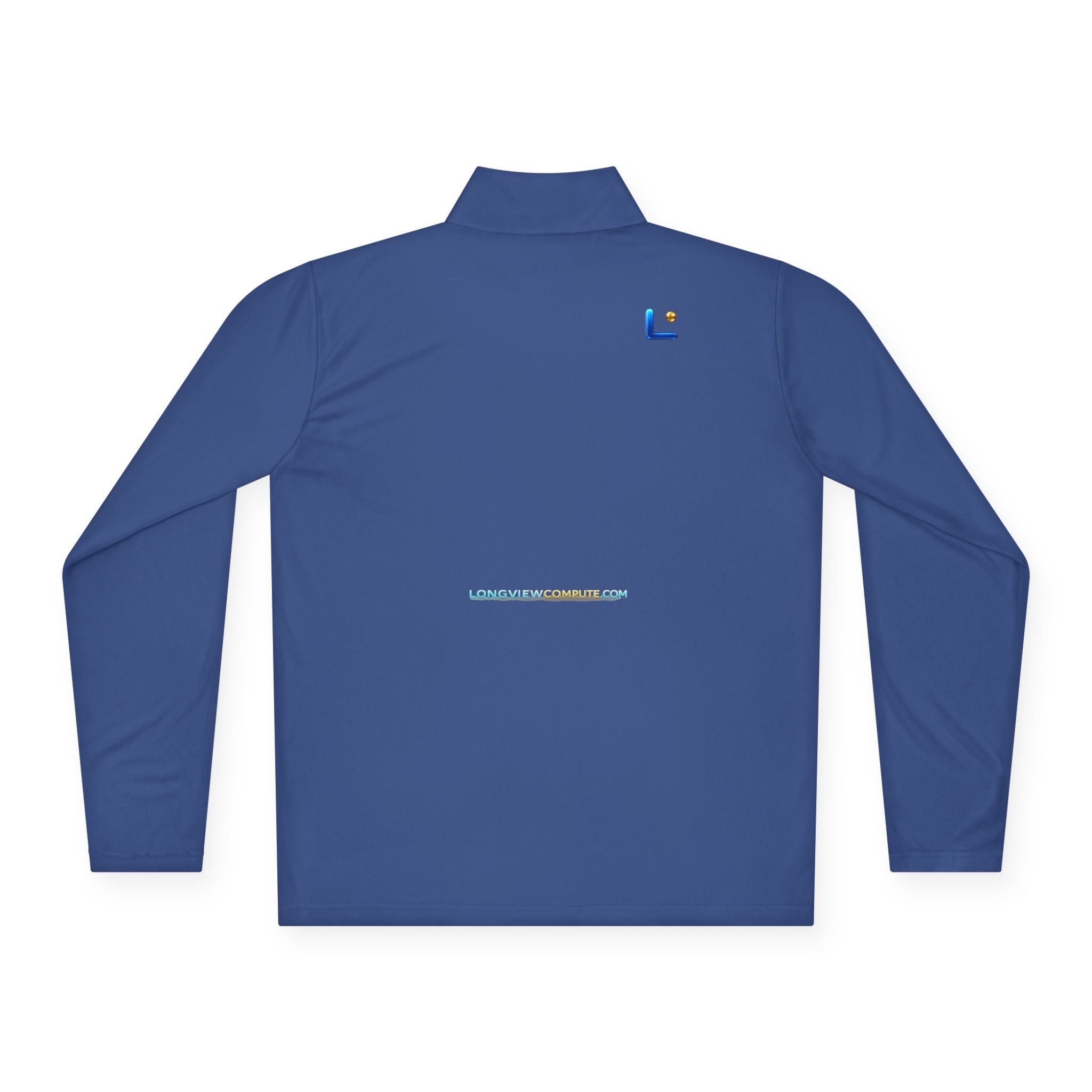 Embroidered 'C' Quarter-Zip Pullover — Minimal Logo Casual Pullover