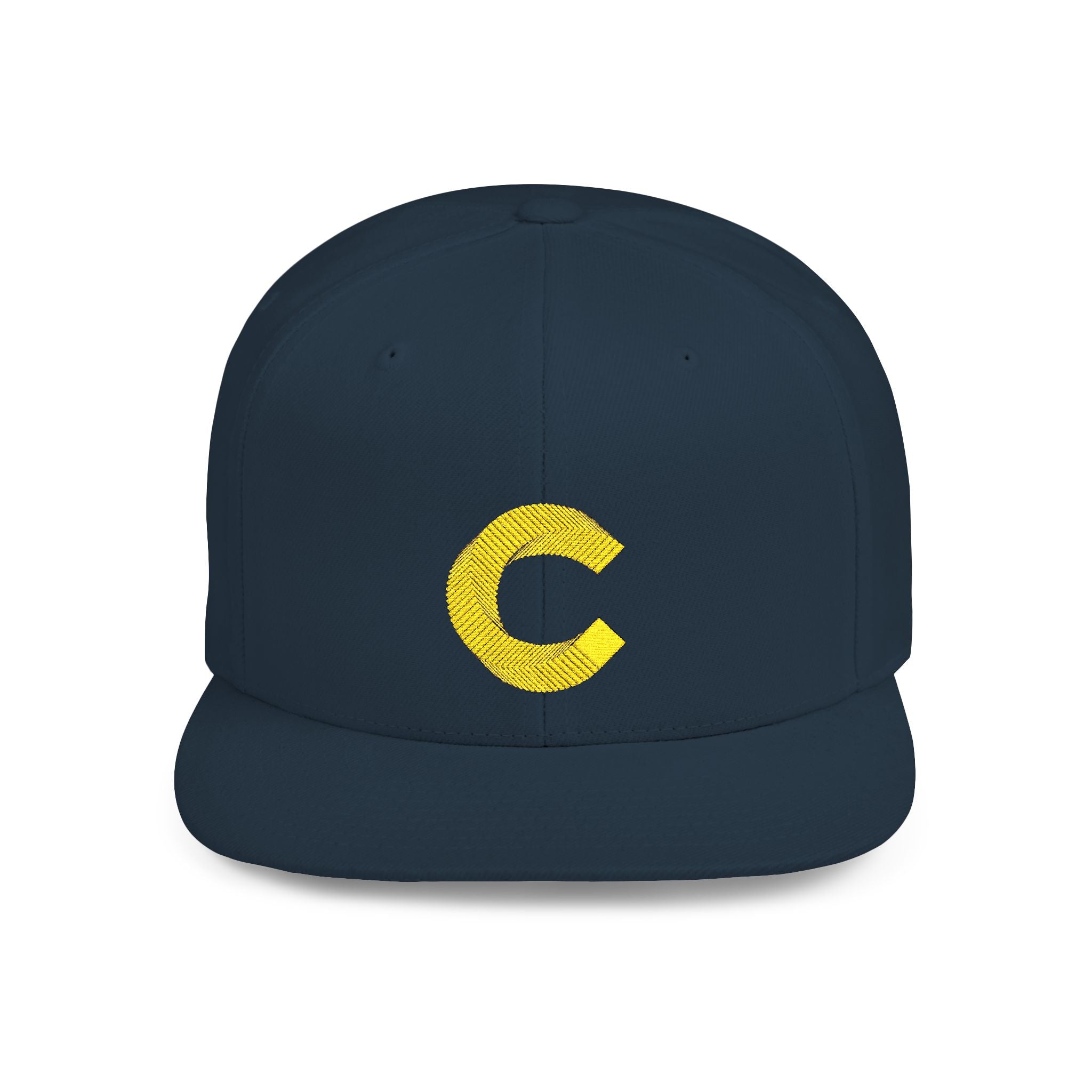 Canton Coin Gold Glitter 'C' Snapback – Flat Bill Cap