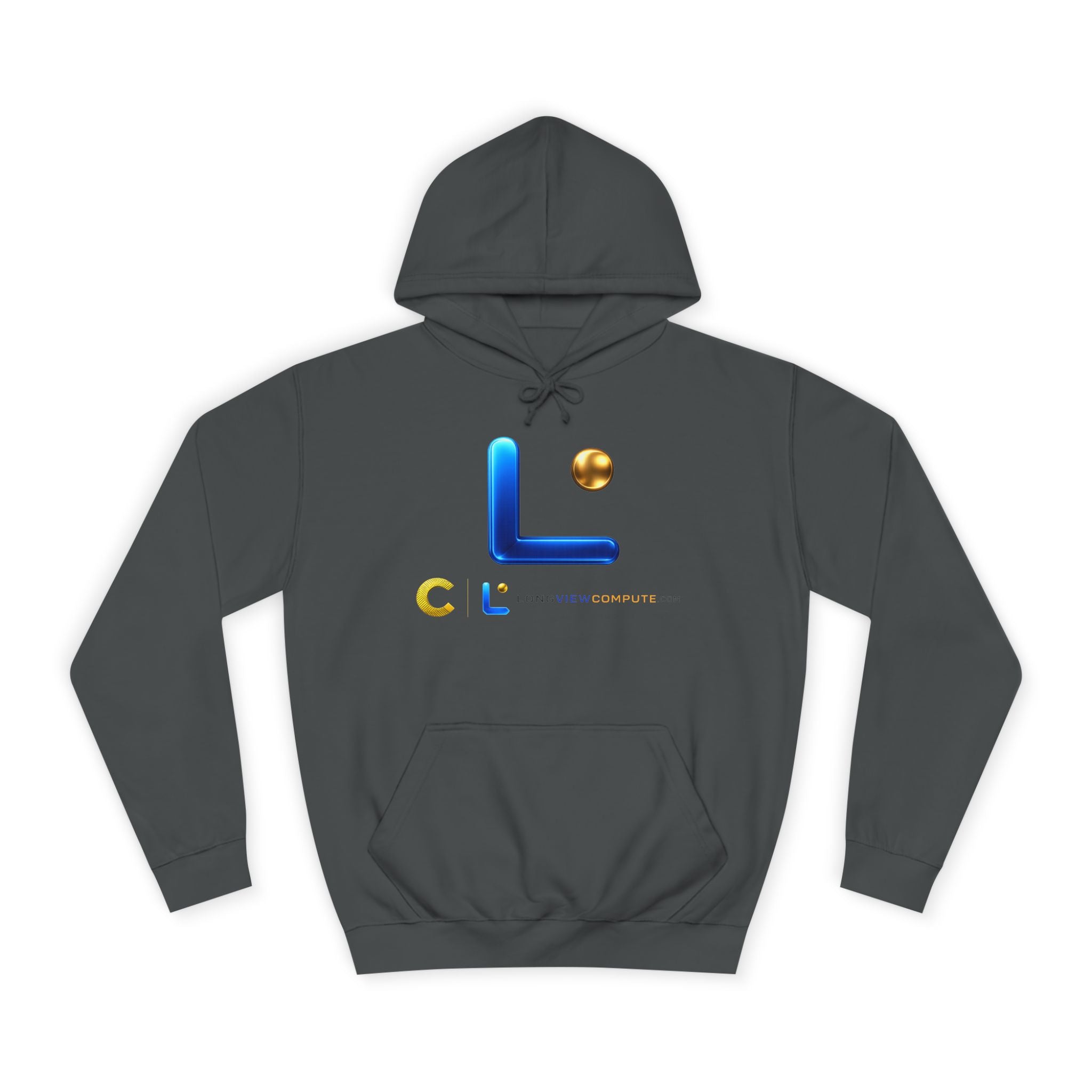 LongView Compute College Hoodie – Blue & Gold Campus Sweatshirt