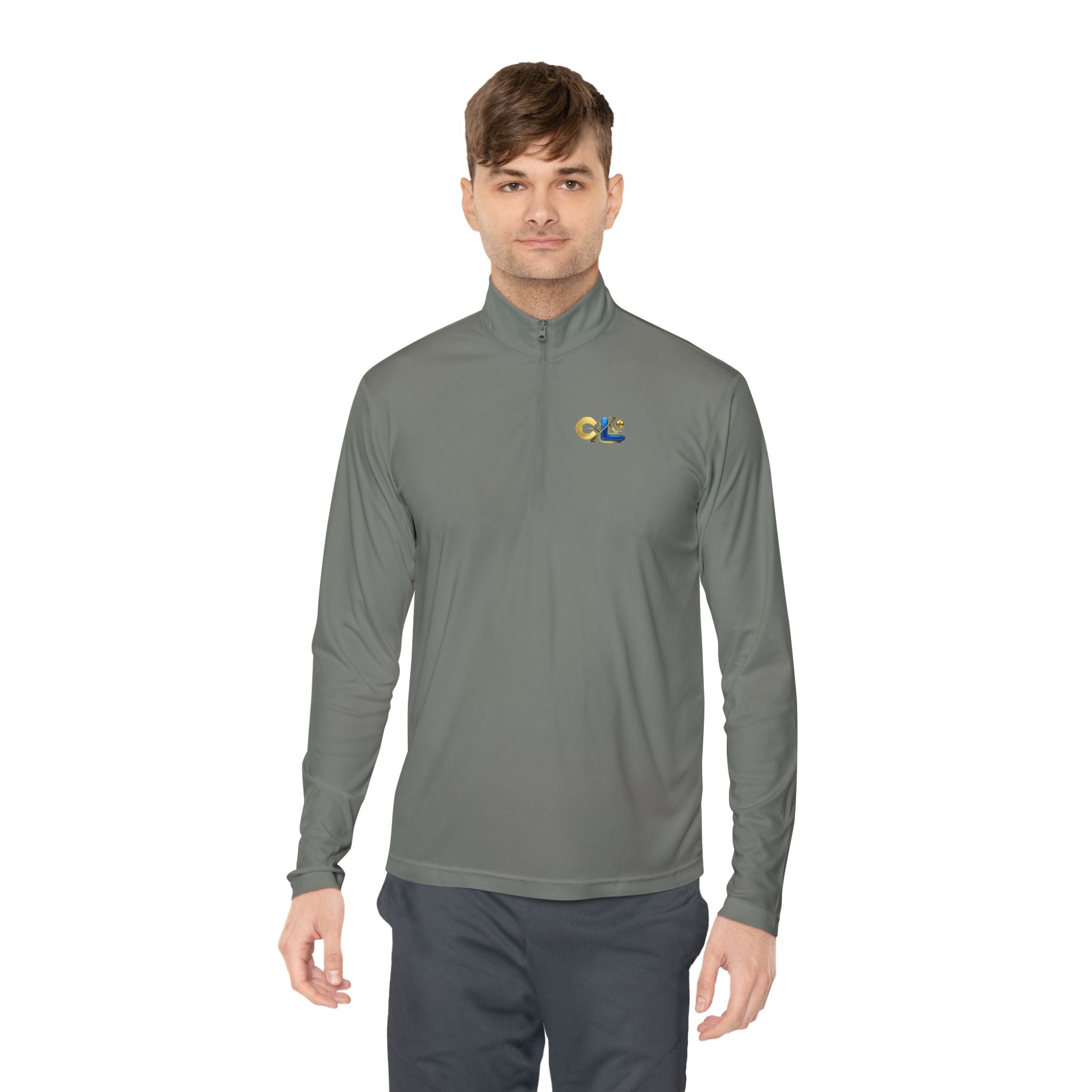 LongView Compute Quarter-Zip Pullover – Minimal Logo Athletic Top