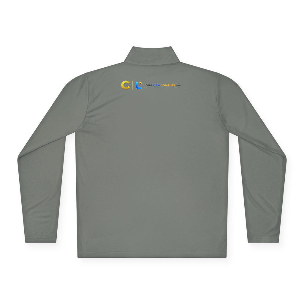 LongView Compute Quarter-Zip Pullover – Minimal Logo Athletic Top