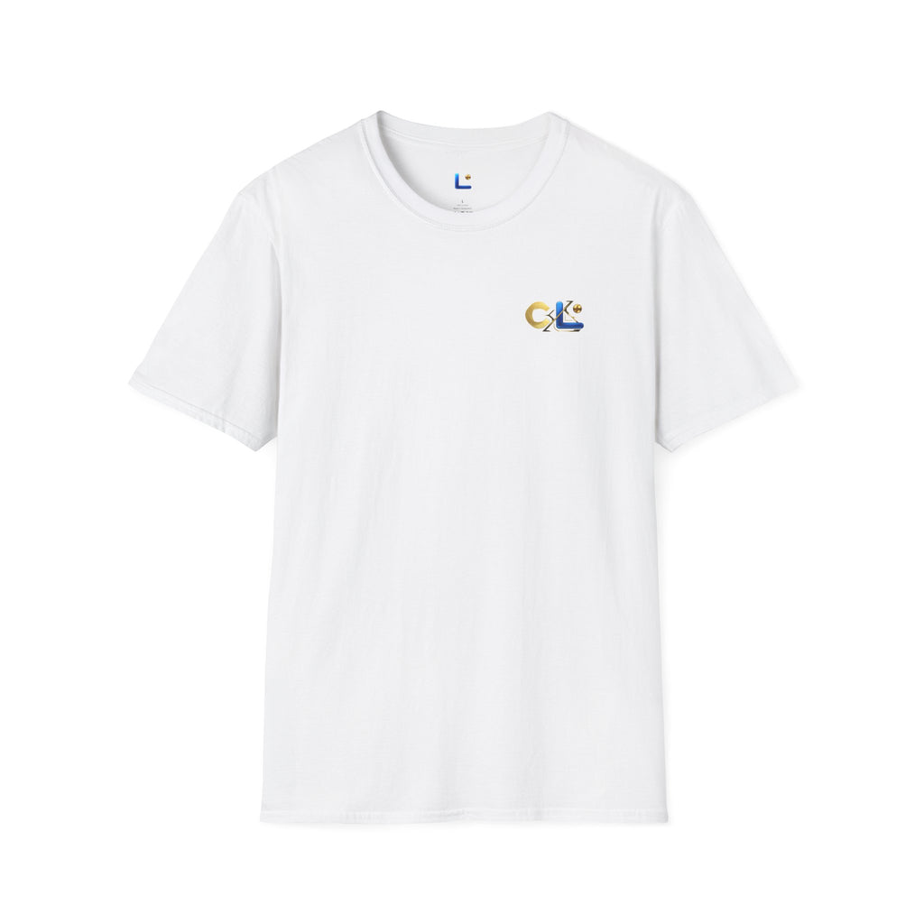 LongView Compute Gold & Blue Logo Tee – Small Chest Emblem