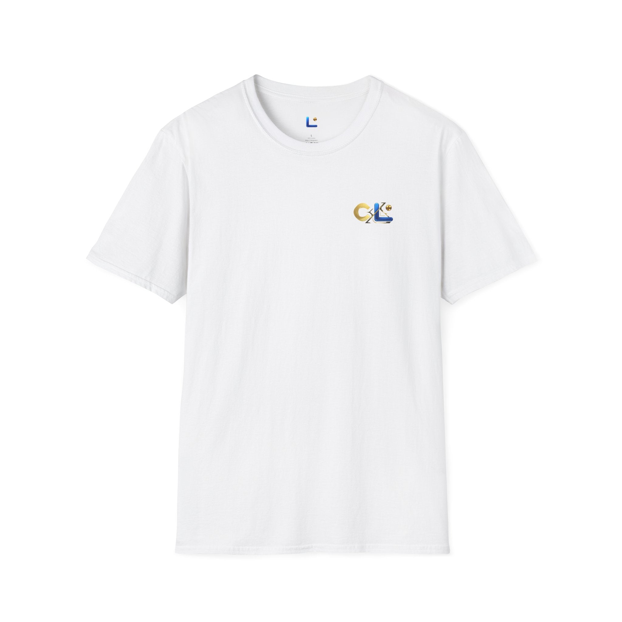 LongView Compute Gold & Blue Logo Tee – Small Chest Emblem