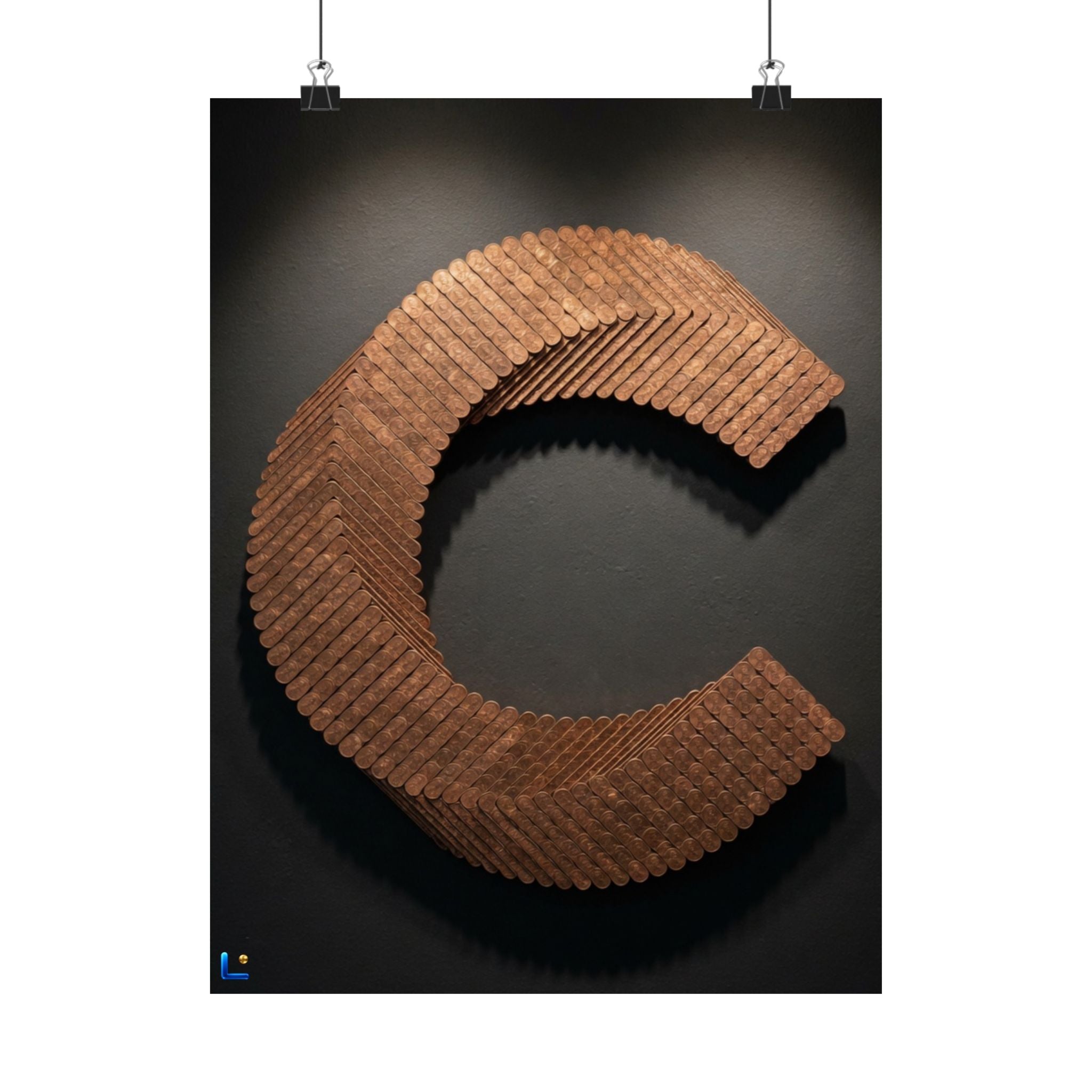Canton Coin 'C' Poster – Matte Wall Art