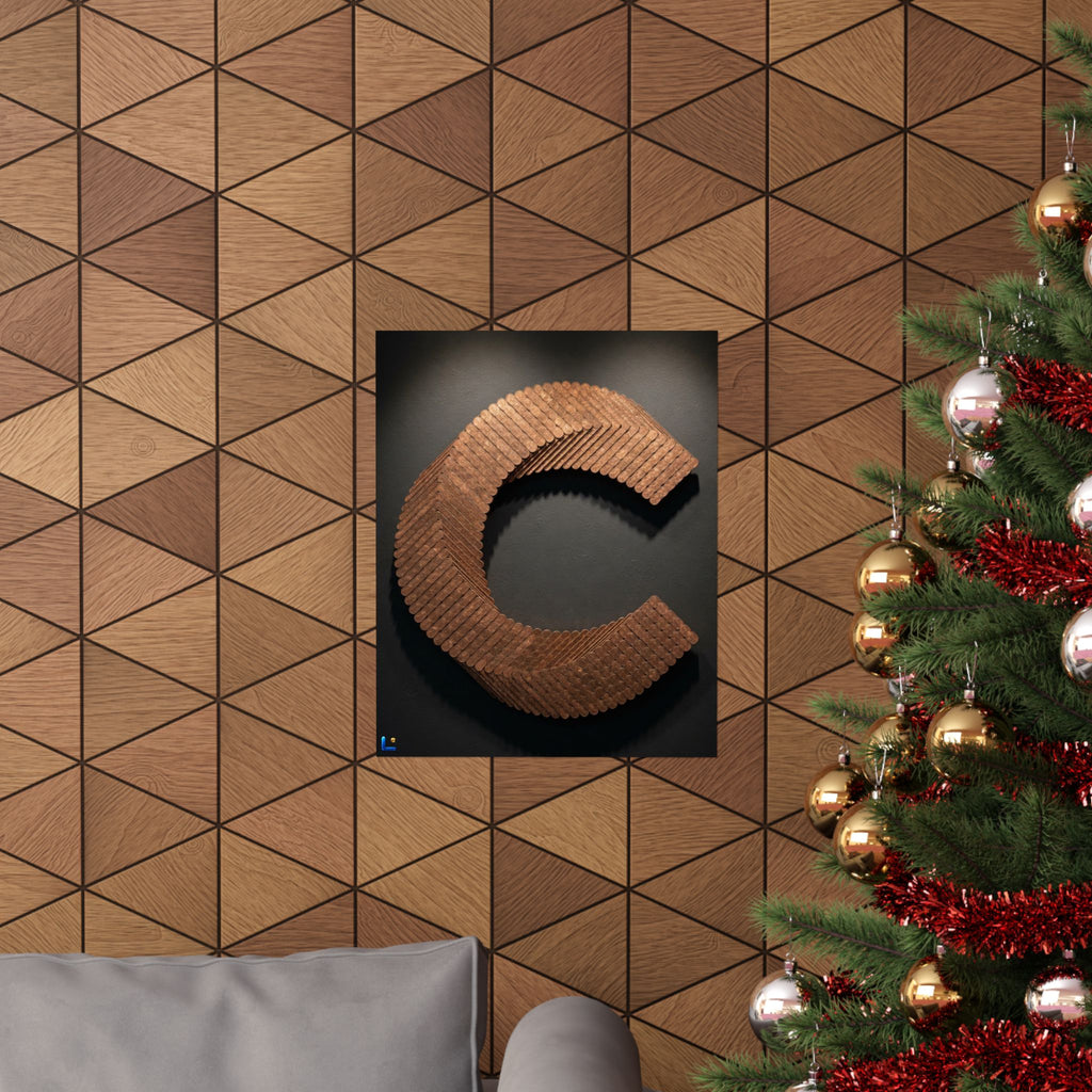 Canton Coin 'C' Poster – Matte Wall Art