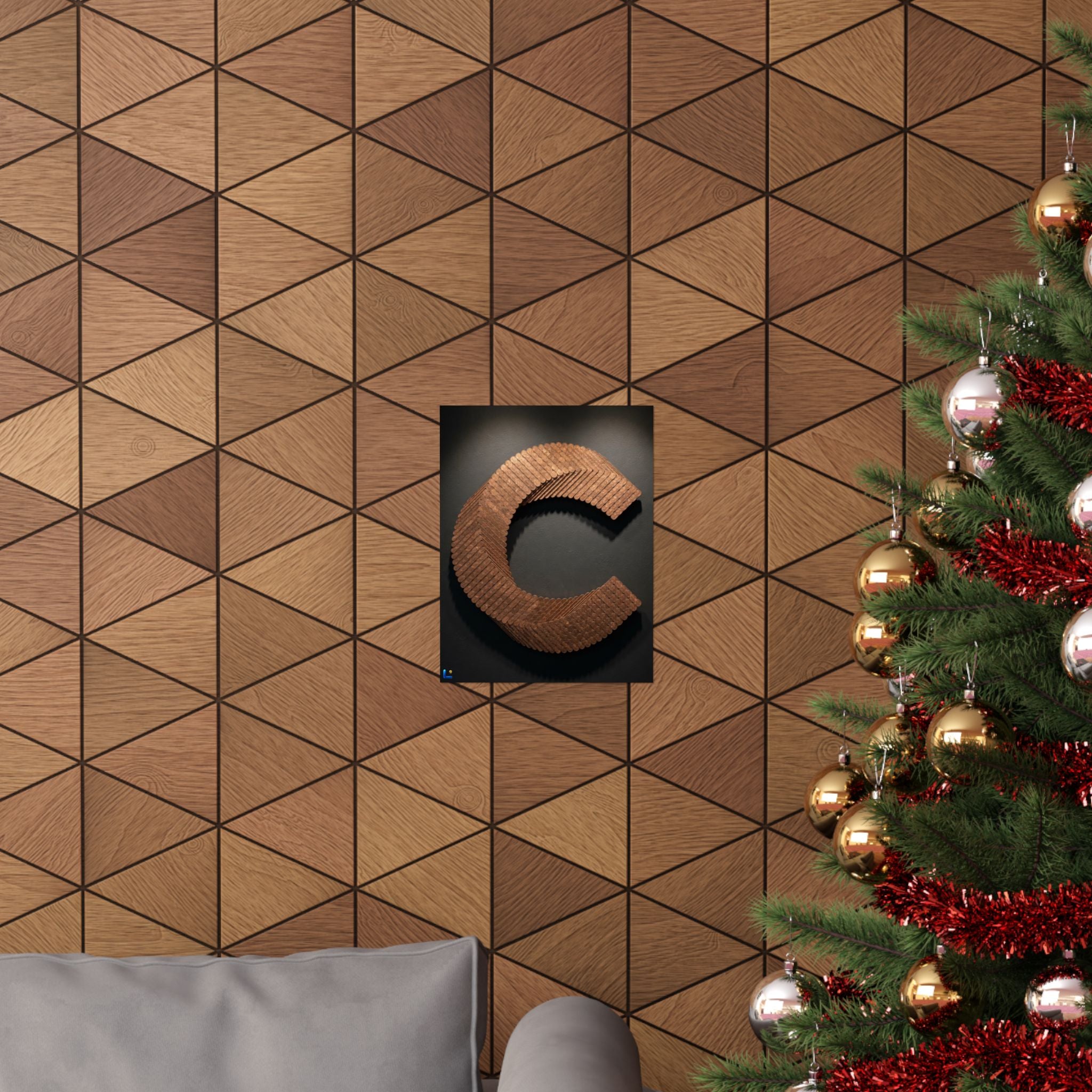 Canton Coin 'C' Poster – Matte Wall Art