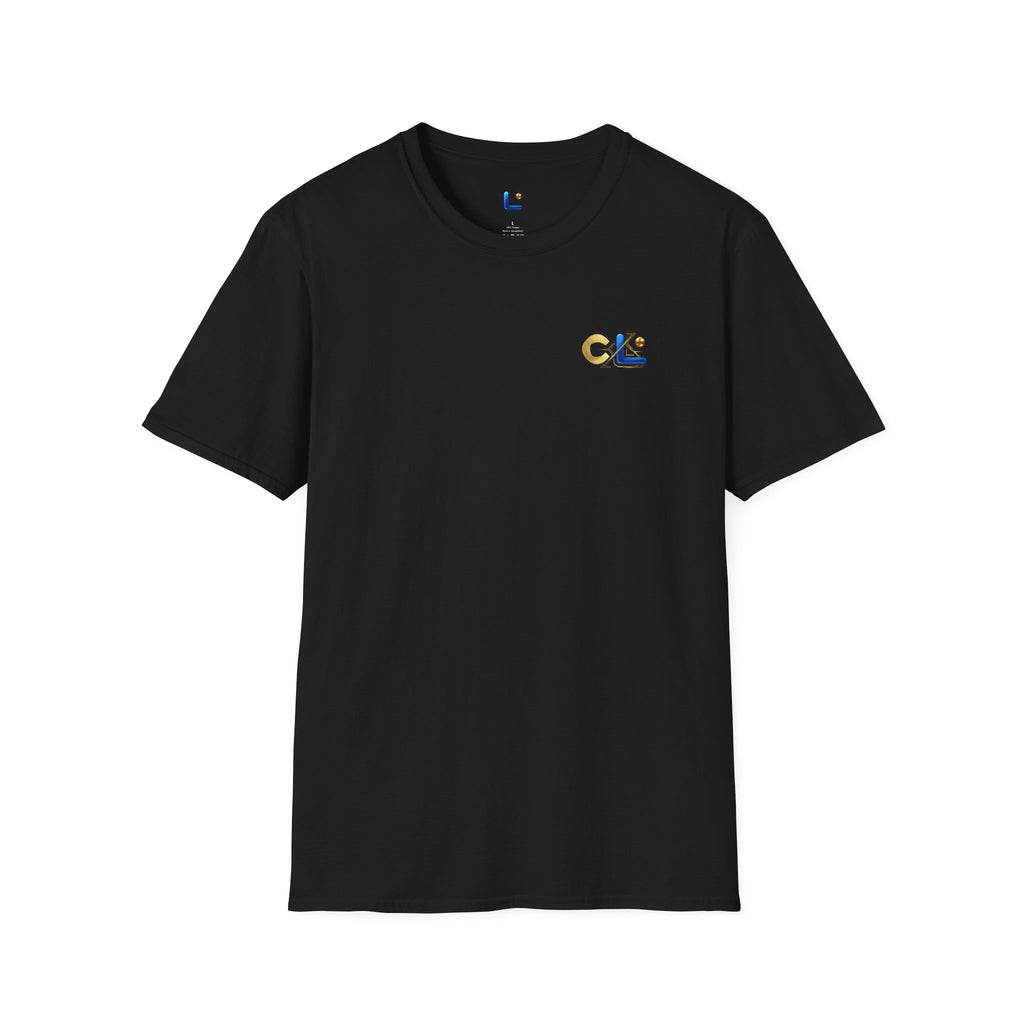 LongView Compute Gold & Blue Logo Tee – Small Chest Emblem