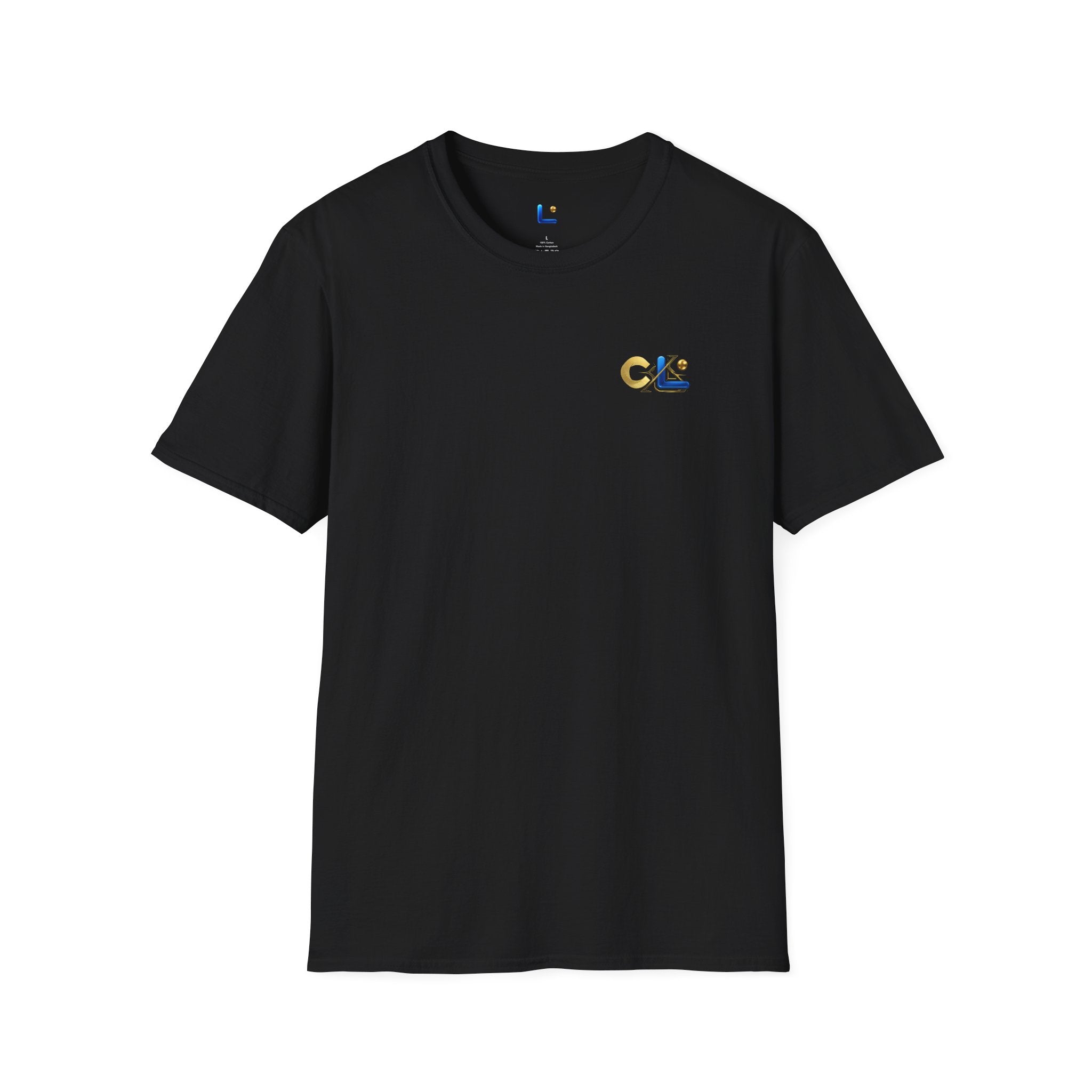 LongView Compute Gold & Blue Logo Tee – Small Chest Emblem