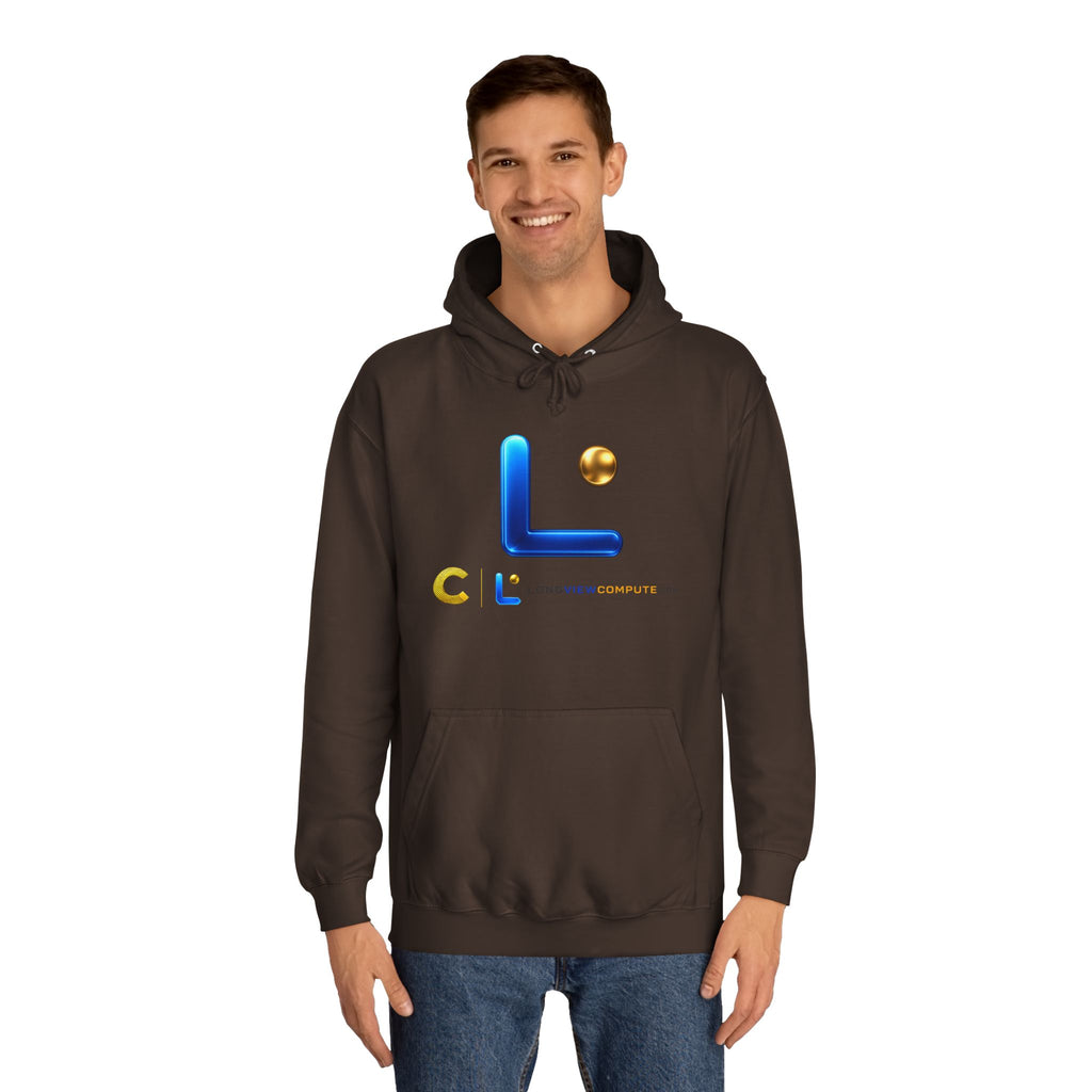 LongView Compute College Hoodie – Blue & Gold Campus Sweatshirt