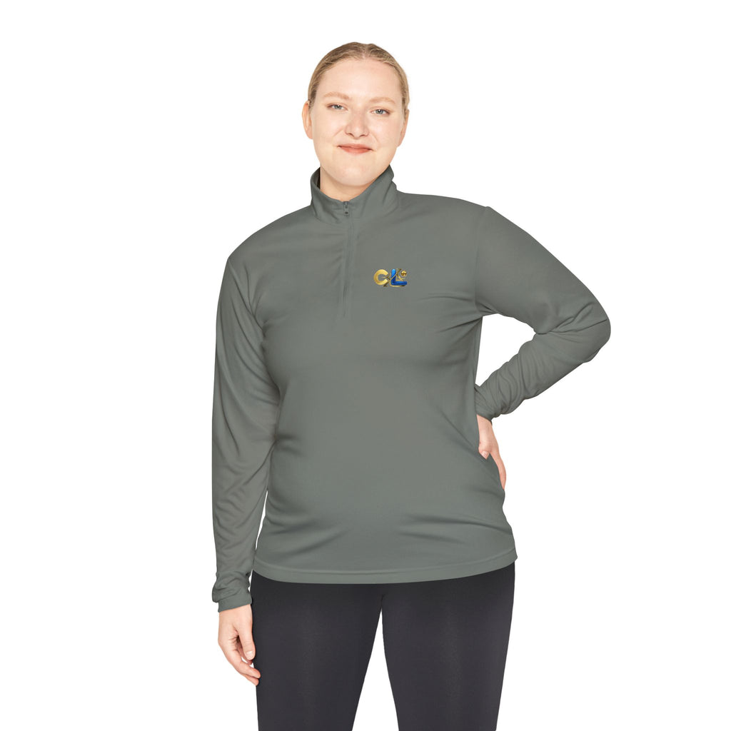 LongView Compute Quarter-Zip Pullover – Minimal Logo Athletic Top