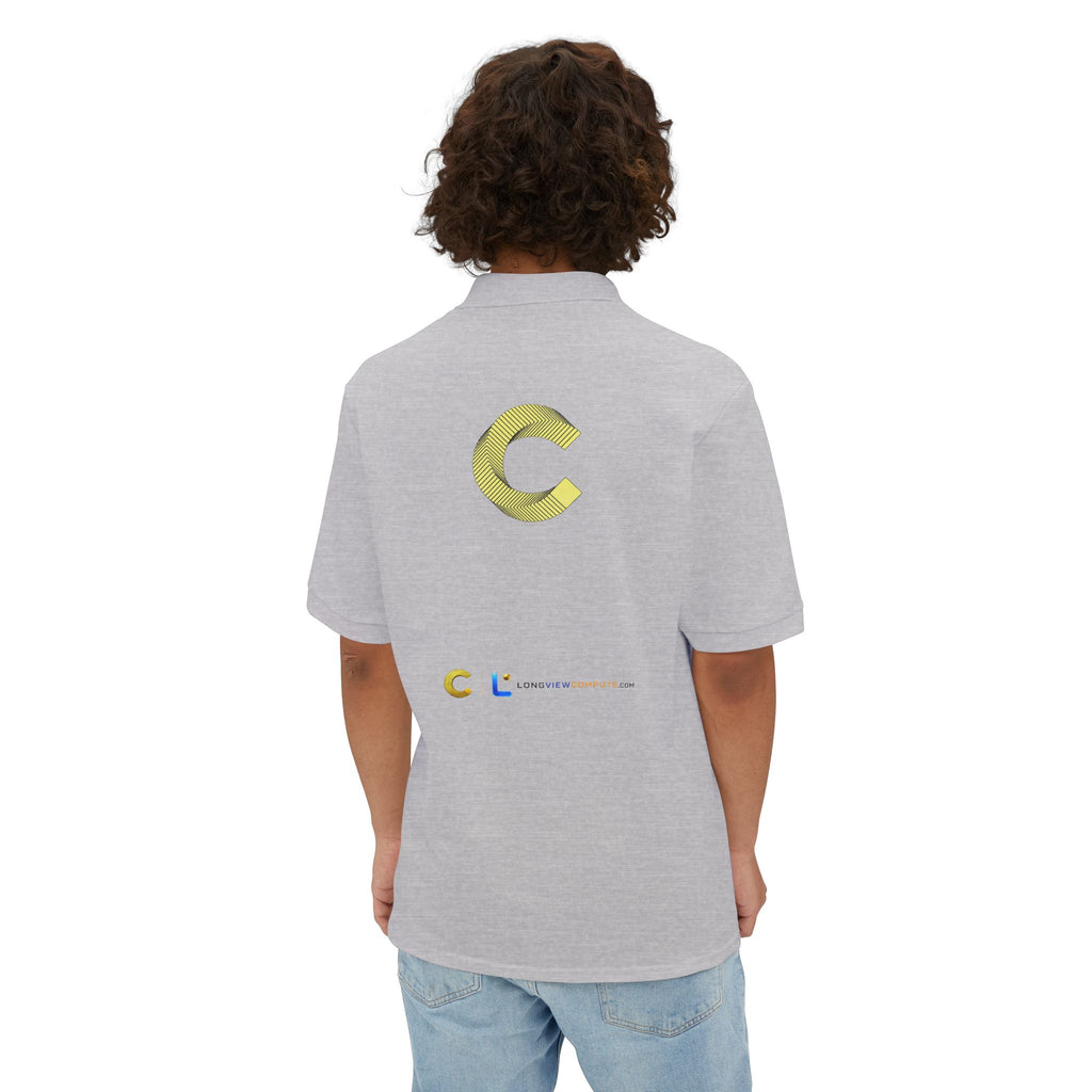 LongView Compute Piqué Polo – Embroidered C·L Golf Polo