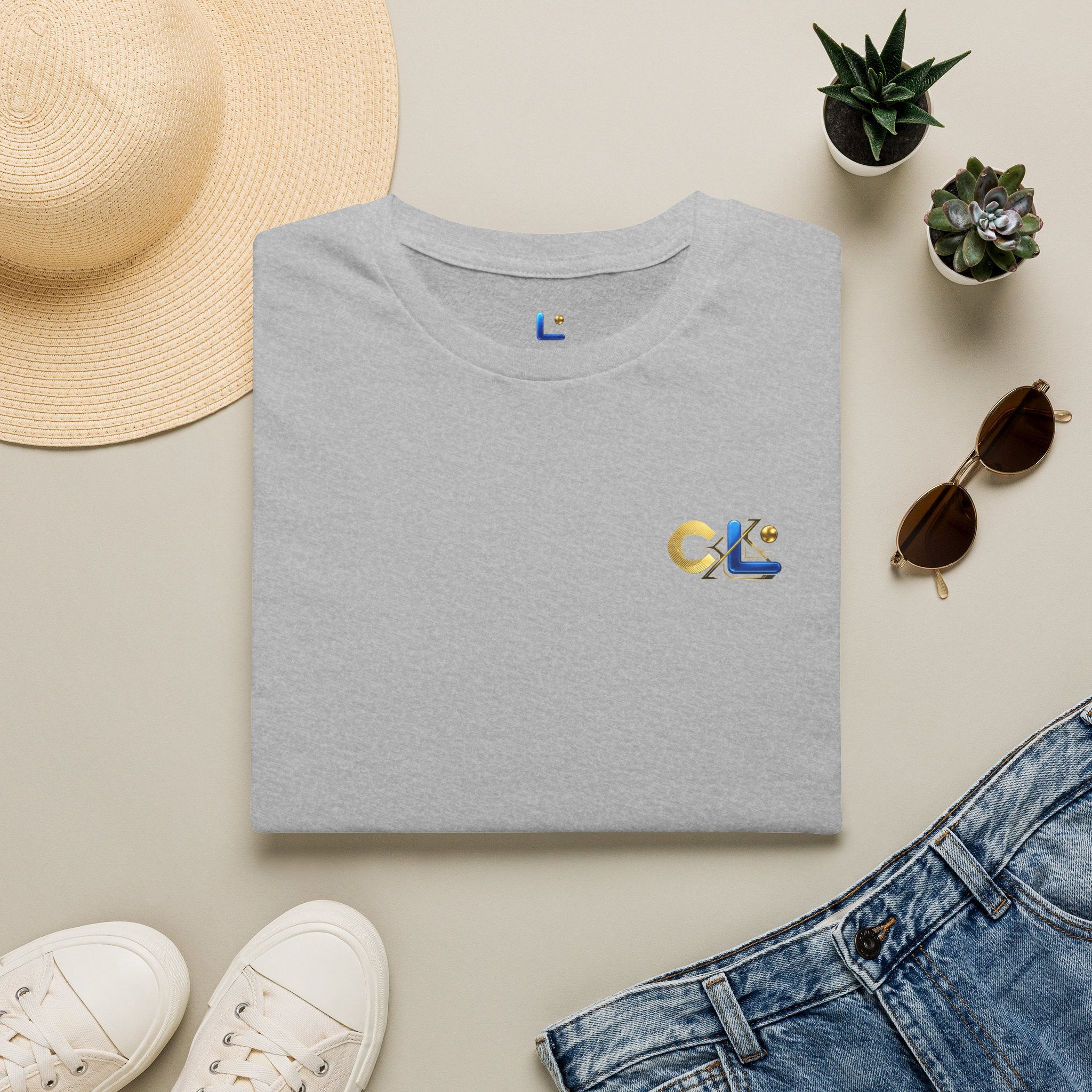 LongView Compute Gold & Blue Logo Tee – Small Chest Emblem