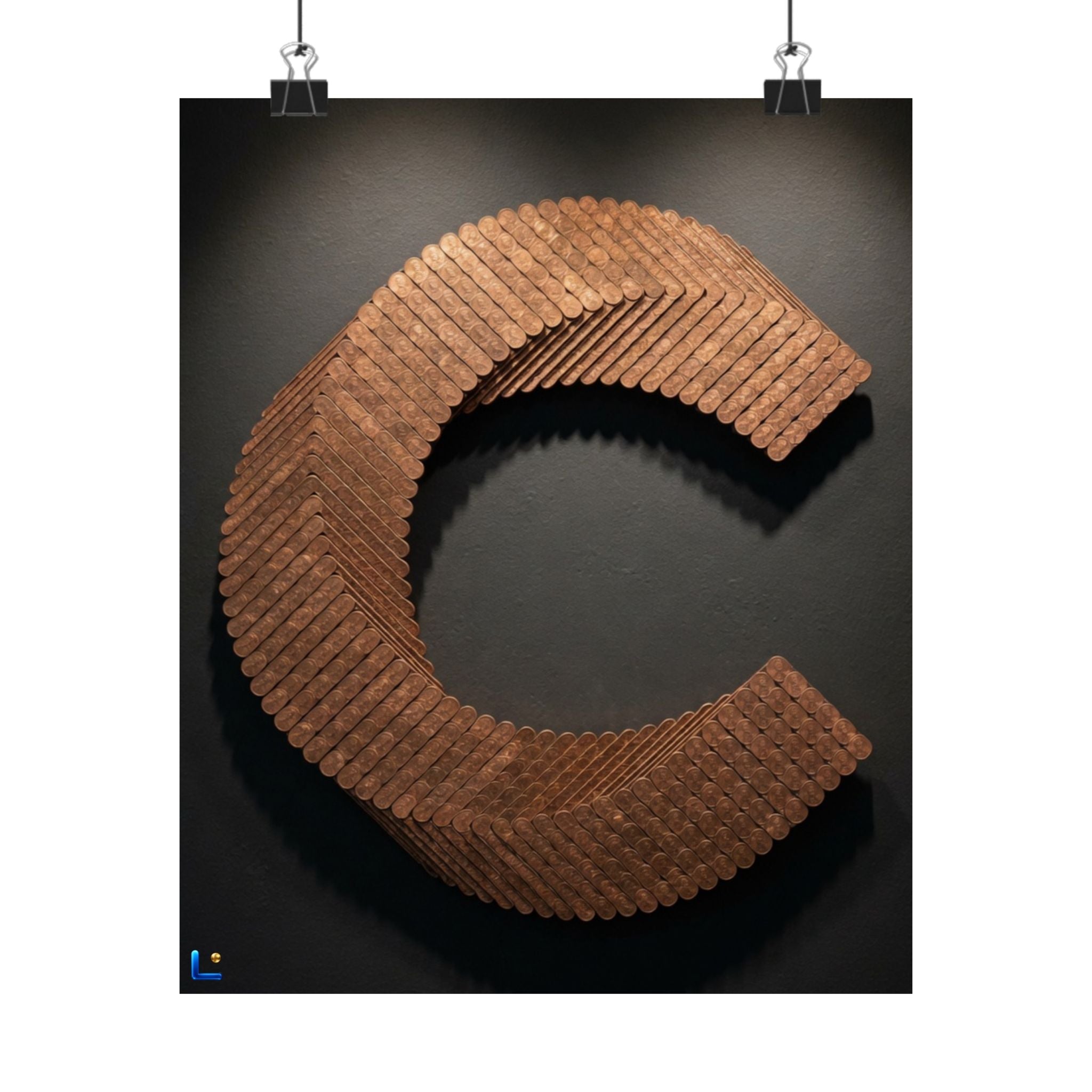 Canton Coin 'C' Poster – Matte Wall Art