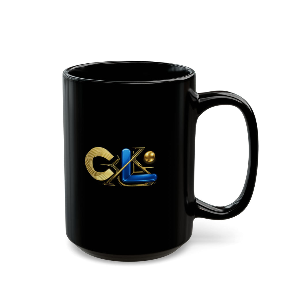 Canton Coin 'C' Mug – Gold & Blue Black Ceramic (11oz / 15oz)