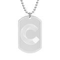Canton Coin 'C' Dog Tag Necklace – Engraved Pendant