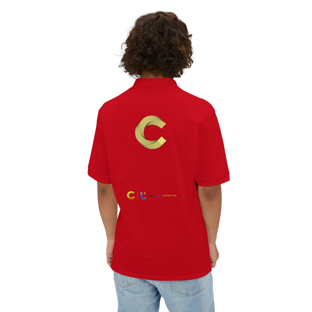 LongView Compute Piqué Polo – Embroidered C·L Golf Polo