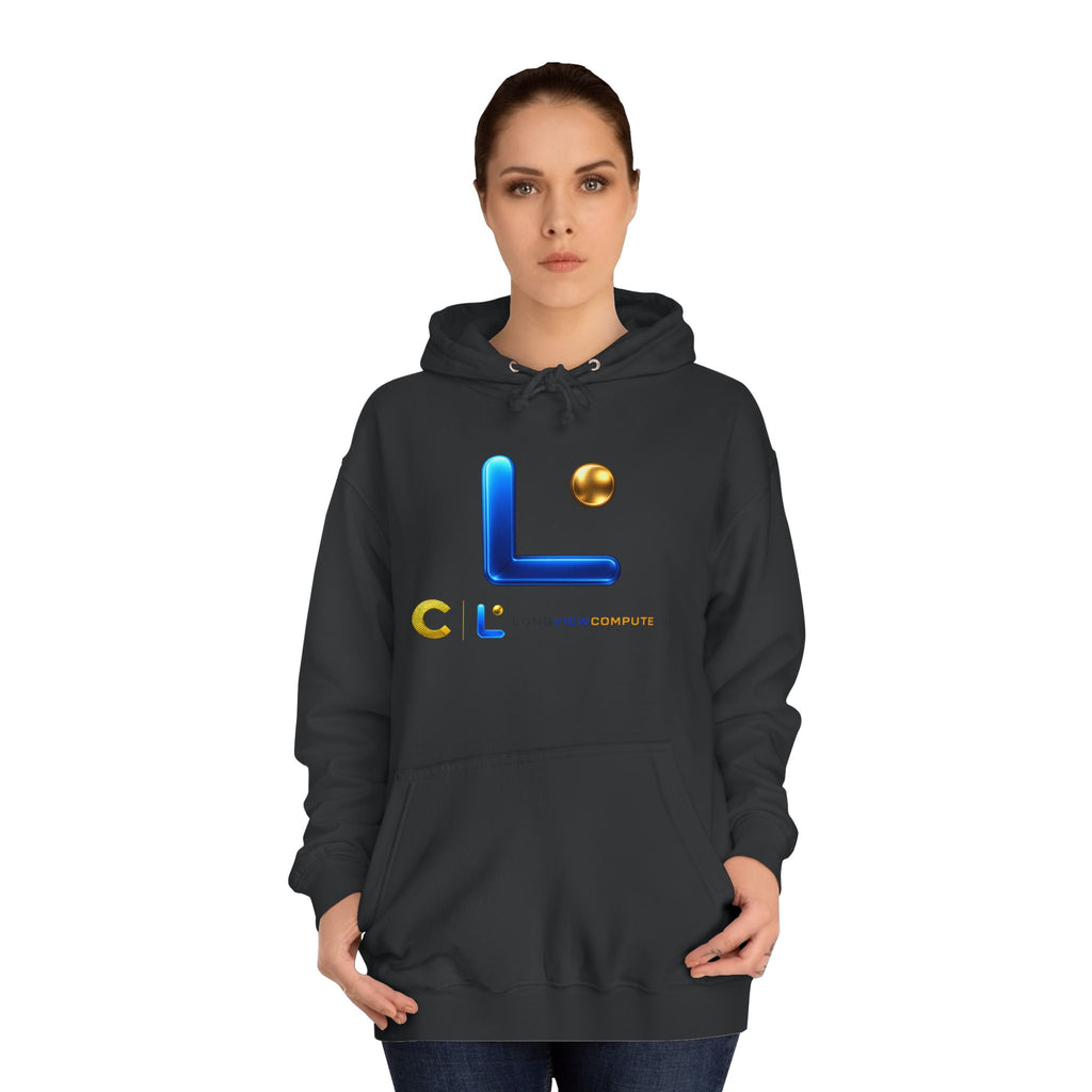 LongView Compute College Hoodie – Blue & Gold Campus Sweatshirt