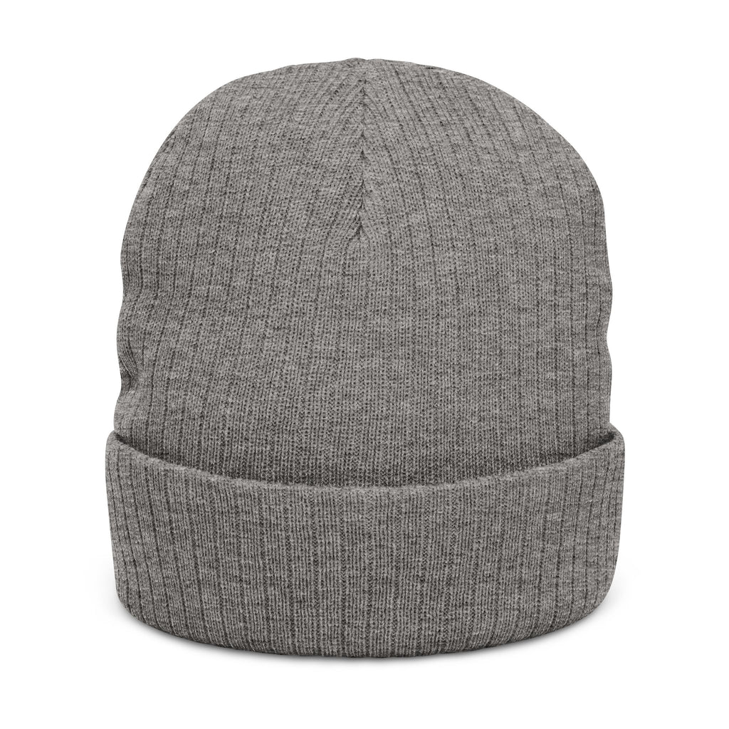 Canton Coin 'C' Beanie – Embroidered Ribbed Knit Hat