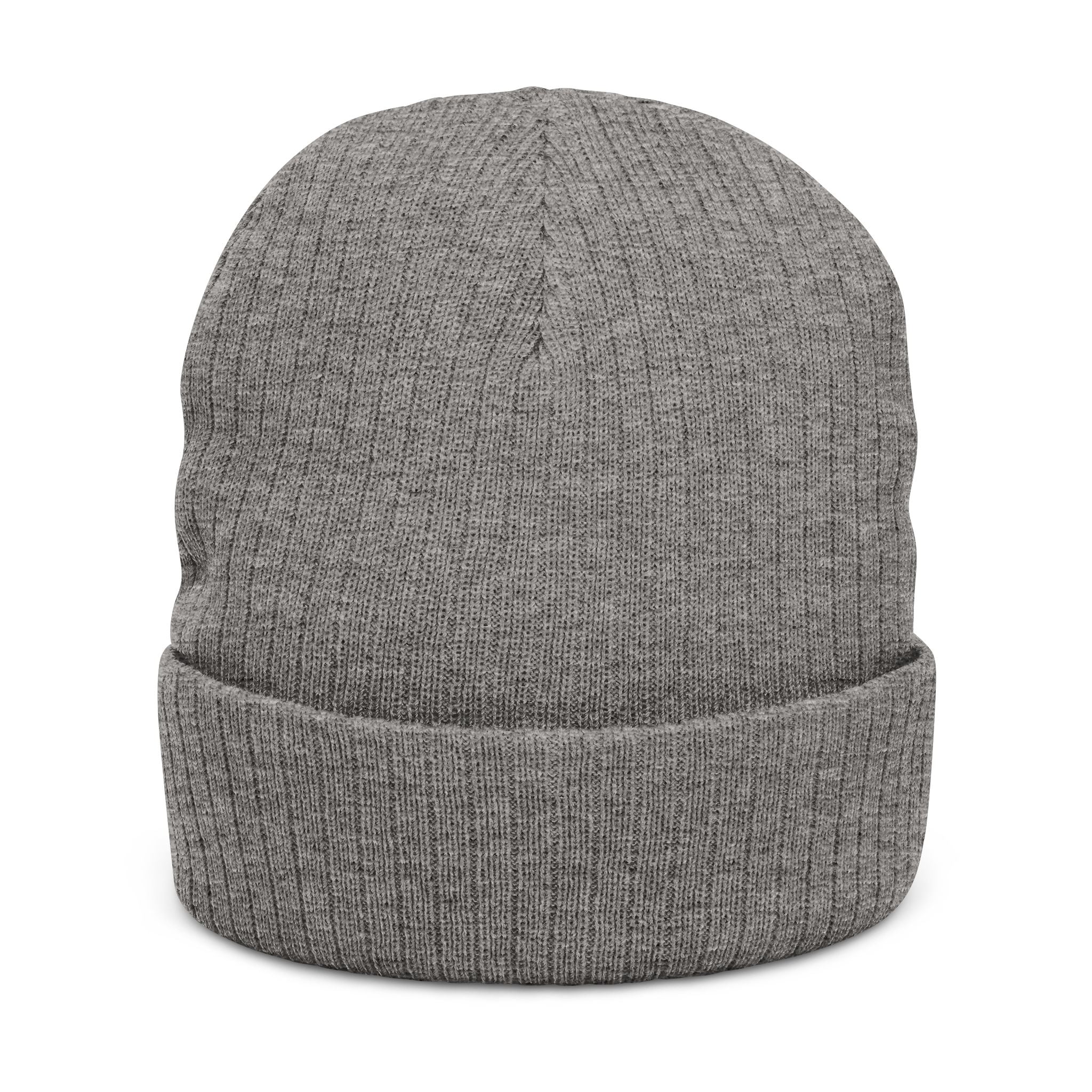 Canton Coin 'C' Beanie – Embroidered Ribbed Knit Hat