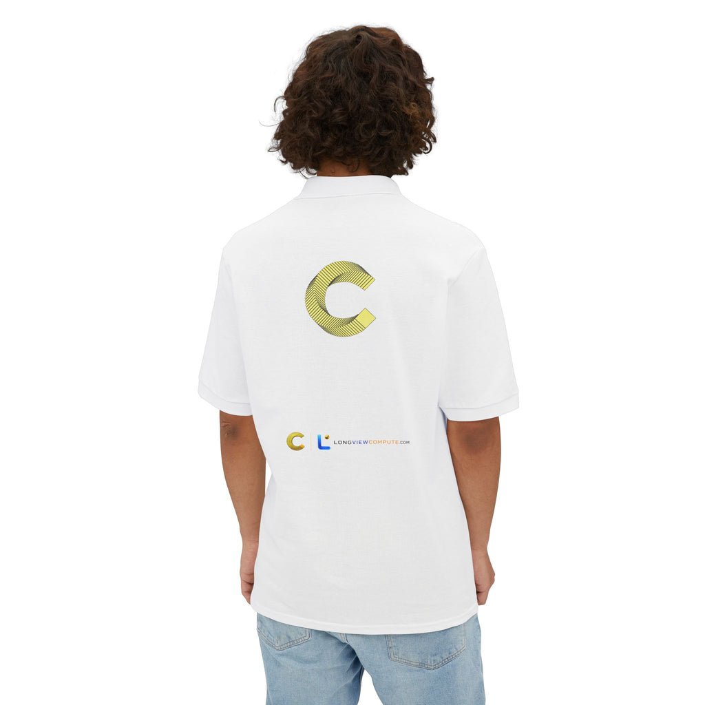 LongView Compute Piqué Polo – Embroidered C·L Golf Polo
