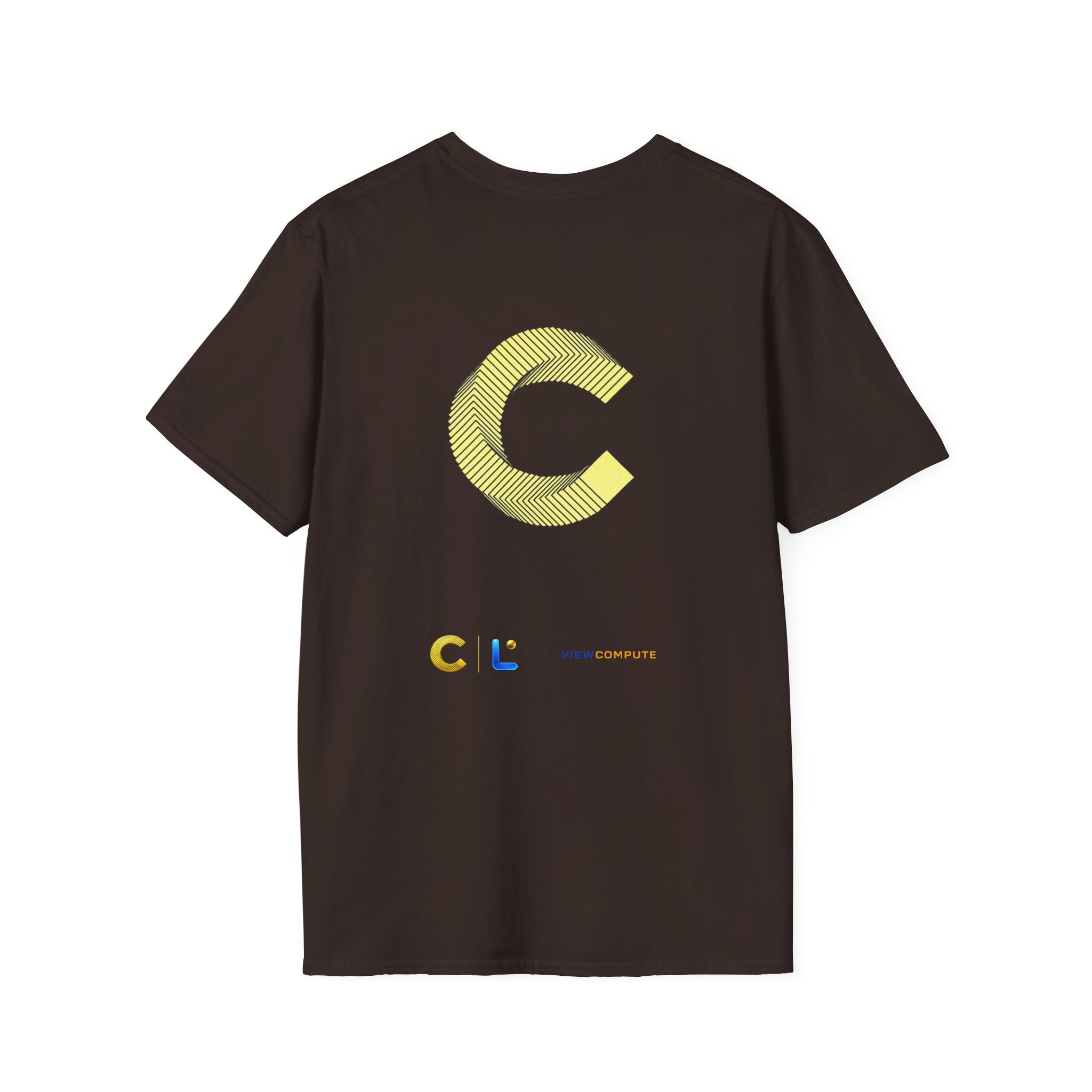 LongView Compute Gold & Blue Logo Tee – Small Chest Emblem