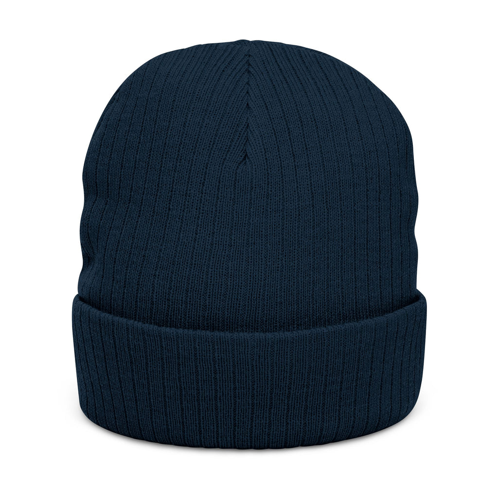 Canton Coin 'C' Beanie – Embroidered Ribbed Knit Hat