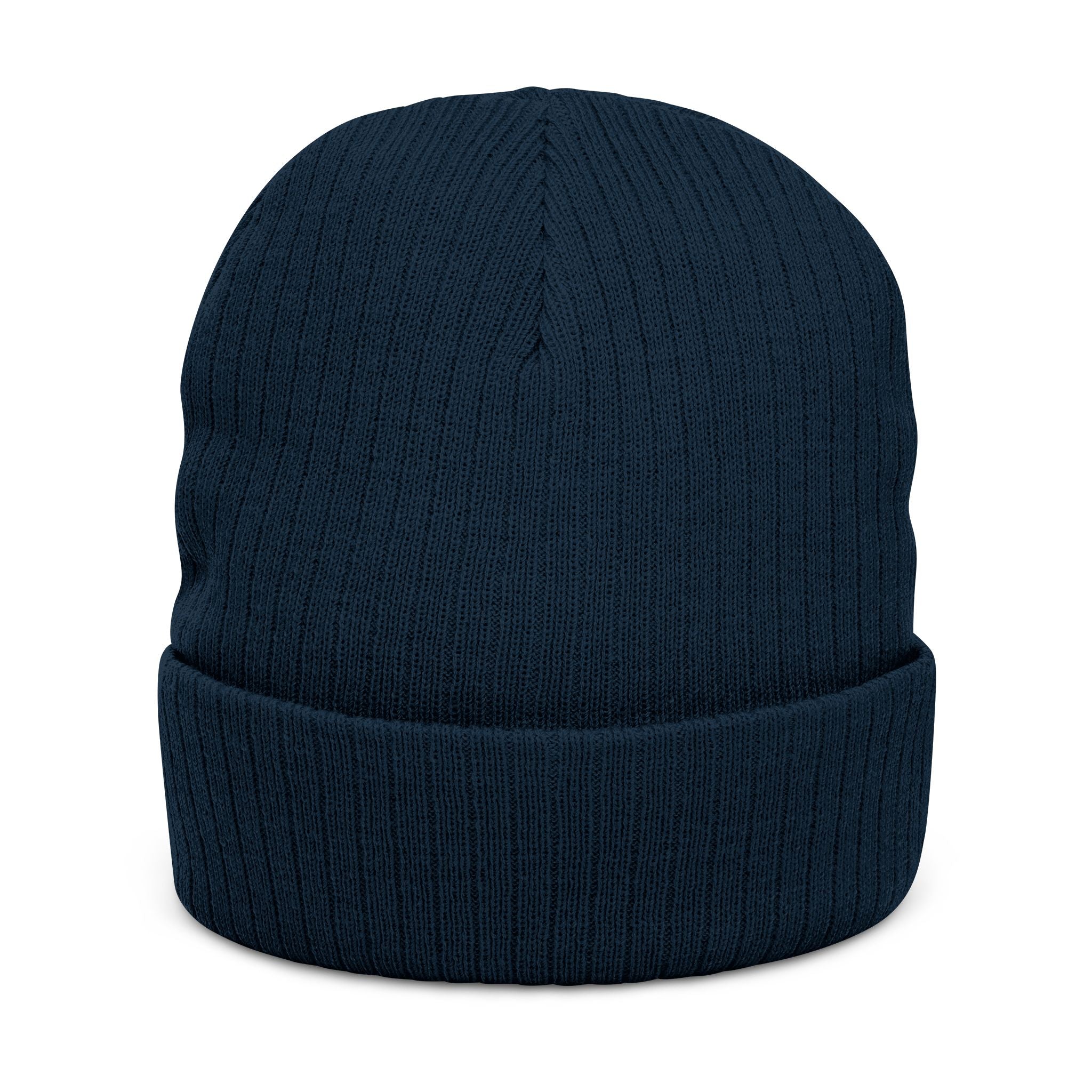 Canton Coin 'C' Beanie – Embroidered Ribbed Knit Hat