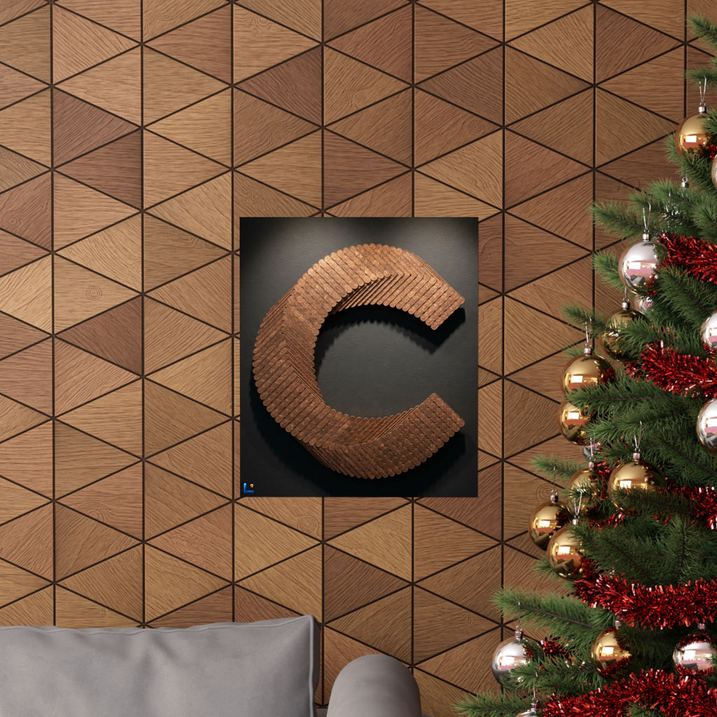 Canton Coin 'C' Poster – Matte Wall Art