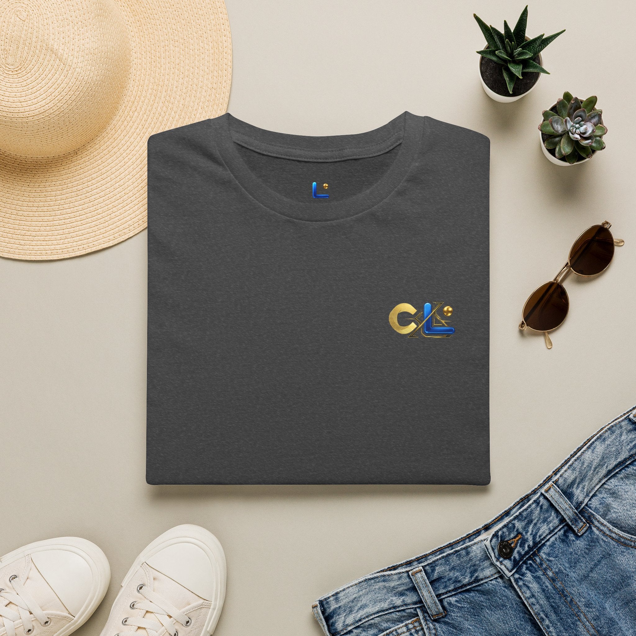 LongView Compute Gold & Blue Logo Tee – Small Chest Emblem